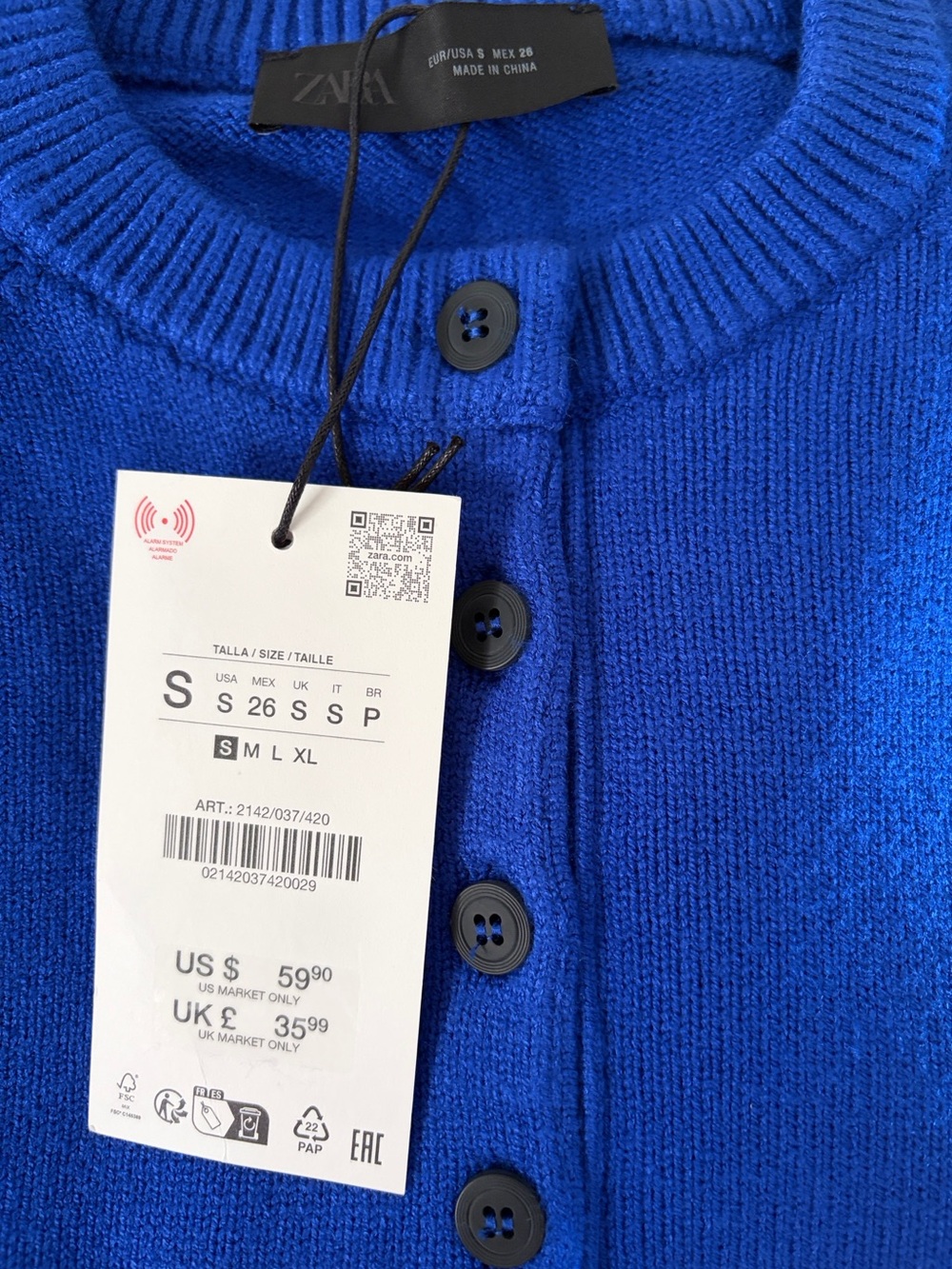 🆕 Zara Wide Sleeve Knit Jumper - Picture 7 of 8